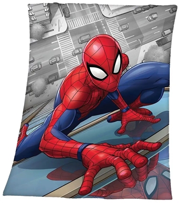 1: Børnetæppe - Spiderman - 120x140 cm - Blødt og lækkert Fleece tæppe - Borg Living